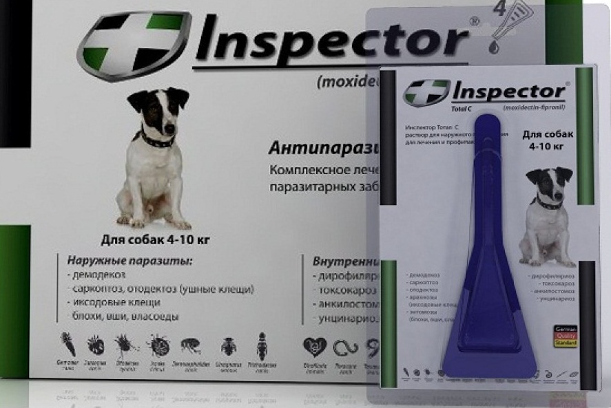Средство от клещей для собак инспектор